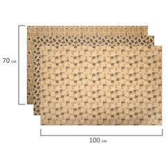 Бумага упаковочная крафтовая НАБОР 3 шт., &laquo;Kraft Casual&raquo;, 70&times;100 см, 3 дизайна, ЗОЛОТАЯ СКАЗКА, 592063