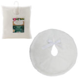 Новогодний коврик под елку, белый, 60 см, полиэстер, подвес, ЗОЛОТАЯ СКАЗКА, 592157