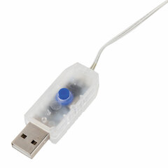 Электрогирлянда-нить комнатная &laquo;Снежинки&raquo; 10 м, 80 LED, теплый белый, USB, ЗОЛОТАЯ СКАЗКА, 592204