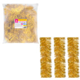 Мишура КОМПЛЕКТ 3 штуки, диаметр 100 мм, длина 2 м, золотистая, 592220