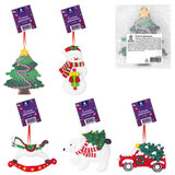 Украшение елочное (1 шт.) "Xmas Toys" 11х9,5 см, полимерная глина, ассорти 5 дизайнов, ЗОЛОТАЯ СКАЗКА, 592412