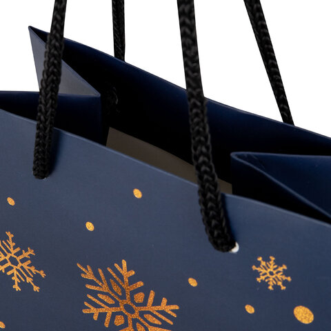 Пакет подарочный (1 шт.) новогодний, 13x9x36 см, "Bottle #2", голография, ассорти, ЗОЛОТАЯ СКАЗКА, 592429 - фото 5