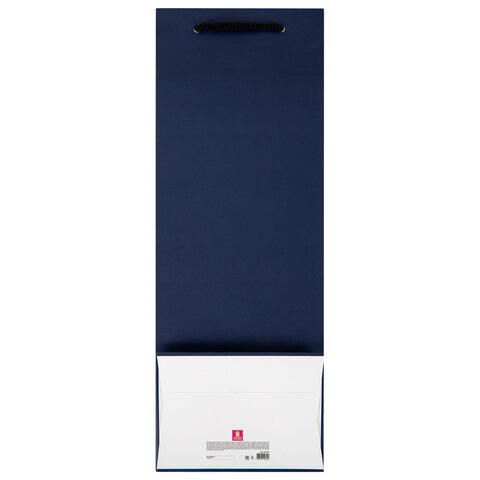 Пакет подарочный (1 шт.) новогодний, 13x9x36 см, "Bottle #2", голография, ассорти, ЗОЛОТАЯ СКАЗКА, 592429 - фото 4