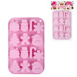 Форма для выпечки новогодняя 21х13 см "Xmas Sweets", силикон, 14 ячеек, рецепт, ЗОЛОТАЯ СКАЗКА, 592471