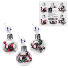 Шары ёлочные 8 см, &laquo;Charming Winter&raquo;, пластик, АССОРТИ 3 дизайна, с подсветкой, ЗОЛОТАЯ СКАЗКА, 592478