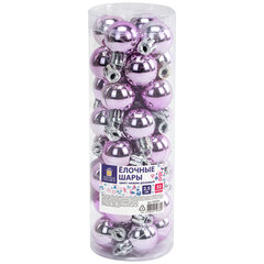 Шары ёлочные 32 шт., 2,5 см, &laquo;Tender Shine&raquo;, пластик, розовые, глянец, ЗОЛОТАЯ СКАЗКА, 592503