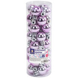 Шары ёлочные 32 шт., 2,5 см, "Tender Shine", пластик, розовые, глянец, ЗОЛОТАЯ СКАЗКА, 592503