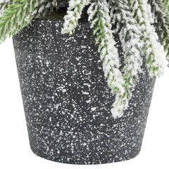 Ель новогодняя искусственная 25 см, &laquo;Елка-гном&raquo;, заснеженная с декором, литой ПЭТ, ЗОЛОТАЯ СКАЗКА, 592515