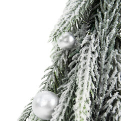 Ель новогодняя искусственная 25 см, &laquo;Елка-гном&raquo;, заснеженная с декором, литой ПЭТ, ЗОЛОТАЯ СКАЗКА, 592515