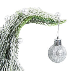 Ель новогодняя искусственная 25 см, &laquo;Елка-гном&raquo;, заснеженная с декором, литой ПЭТ, ЗОЛОТАЯ СКАЗКА, 592515