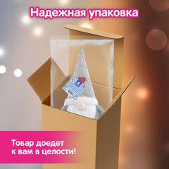 Украшение новогоднее интерьерное 70 см, дизайн "Гном Милаш", телескопические ножки, полиэстер, ЗОЛОТАЯ СКАЗКА, 592521