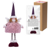 Украшение новогоднее интерьерное 48 см "Фея", полиэстер, нежно-розовый, ЗОЛОТАЯ СКАЗКА, 592523