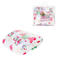 Плед новогодний 200&times;220 см, &laquo;Гномики&raquo;, полиэстер, 210 г/<wbr/>м<sup>2</sup>, ЗОЛОТАЯ СКАЗКА, 592532