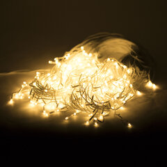 Электрогирлянда-бахрома уличная 25&times;0,7 м, 400 LED, тёплый белый, 220 V, контроллер, ЗОЛОТАЯ СКАЗКА, 592551