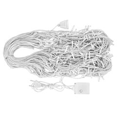 Электрогирлянда-бахрома уличная 25&times;0,7 м, 400 LED, тёплый белый, 220 V, контроллер, ЗОЛОТАЯ СКАЗКА, 592551