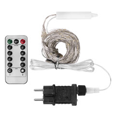 Электрогирлянда-конский хвост уличная, 3 м, 600 LED, тёплый белый, 220 V, контроллер, ЗОЛОТАЯ СКАЗКА, 592553