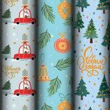 Бумага упаковочная новогодняя НАБОР 3 шт. "Frosty", С ЭФФЕКТАМИ, 70х100 см, ЗОЛОТАЯ СКАЗКА, 592614