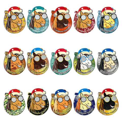 Елочное украшение 10 см, "Новогодняя лошадка" со скретч-слоем и предсказаниями, 95241 - фото 3