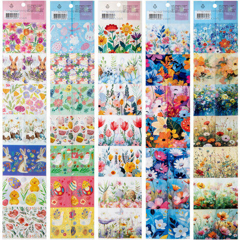 Термоплёнка для яиц пасхальная, 1 ЛЕНТА на 7 яиц, "Чудеса", ассорти, ЗОЛОТАЯ СКАЗКА, 592645