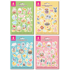 Наклейки пасхальные для яиц 21&times;14,8 см, &laquo;Светлая Пасха&raquo;, ассорти, ЗОЛОТАЯ СКАЗКА, 592654