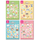 Наклейки пасхальные для яиц 21x14,8 см, "Светлая Пасха", ассорти, ЗОЛОТАЯ СКАЗКА, 592654