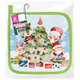 Прихватка новогодняя (1 шт.), 19х19 см, с изображением ЕЛОЧКИ, 100% полиэстер, ватин, ЗОЛОТАЯ СКАЗКА, 592792