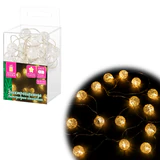 Электрогирлянда-нить комнатная "Жемчужины", 2 м, 20 LED, тёплый белый, батарейки, ЗОЛОТАЯ СКАЗКА, 592849