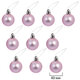 Шары ёлочные НАБОР 30 шт., 4 см, "Базовая серия", пластик, РОЗОВЫЕ (глянец, матовый, глиттер), ЗОЛОТАЯ СКАЗКА, 592886
