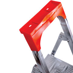 Стремянка стальная 7 ступеней, верхняя площадка 1,55 м, до 150 кг, облегченная, вес 8,74 кг, UFUK