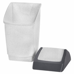 Ведро мусорное с КРЫШКОЙ (качающейся) 25 литров,&laquo;ХАПС&raquo;, 55&times;30&times;28 см, серое, IDEA, М 2472