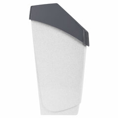 Ведро мусорное с КРЫШКОЙ (качающейся) 25 литров,&laquo;ХАПС&raquo;, 55&times;30&times;28 см, серое, IDEA, М 2472