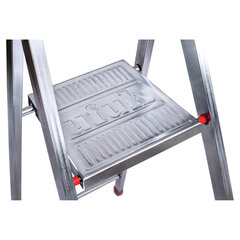 Стремянка стальная 10 ступеней, верхняя площадка 2,26 м, до 150 кг, облегченная, вес 13 кг, UFUK