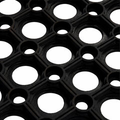 Коврик входной резиновый крупноячеистый грязезащитный 50&times;100 см, толщина 22 мм, черный, VORTEX