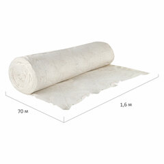 Полотно ХПП холстопрошивное ПЛОТНОЕ светлое, 1,6&times;70 м, 210(±10) г/<wbr/>м<sup>2</sup>, шаг 2,5 мм, LAIMA Премиум, 600384