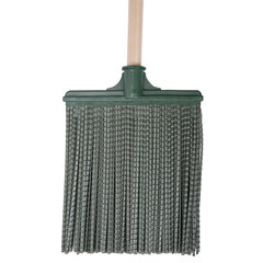 Метла синтетическая плоская 25&times;22 см, с черенком 120 см, еврорезьба, № 3, LAIMA EXPERT, 600385