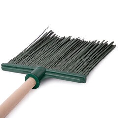 Метла синтетическая плоская 25&times;22 см, с черенком 120 см, еврорезьба, № 3, LAIMA EXPERT, 600385