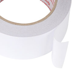 Клейкая двухсторонняя лента 50 мм х 25 м, ПОЛИПРОПИЛЕНОВАЯ ОСНОВА, 90 мкм, BRAUBERG, 600480