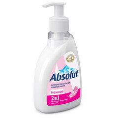 Мыло жидкое антибактериальное 250 мл ABSOLUT (Абсолют) &laquo;Нежное&raquo;, дозатор, не содержит триклозан, 5061