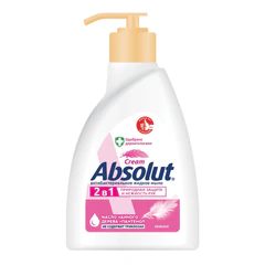 Мыло жидкое антибактериальное 250 мл ABSOLUT (Абсолют) &laquo;Нежное&raquo;, дозатор, не содержит триклозан, 5061
