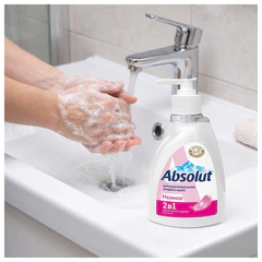 Мыло жидкое антибактериальное 250 мл ABSOLUT (Абсолют) &laquo;Нежное&raquo;, дозатор, не содержит триклозан, 5061