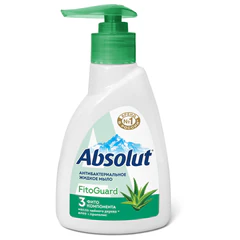 Мыло жидкое антибактериальное 250 мл ABSOLUT (Абсолют) &laquo;Алоэ&raquo;, дозатор, не содержит триклозан, 5064