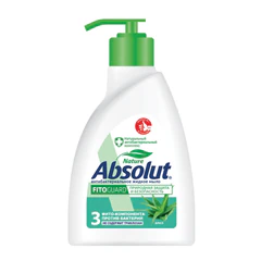 Мыло жидкое антибактериальное 250 мл ABSOLUT (Абсолют) &laquo;Алоэ&raquo;, дозатор, не содержит триклозан, 5064
