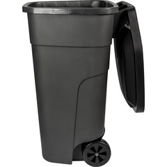 Контейнер 110 литров для мусора, с крышкой, на колесах, 84&times;54&times;58 см, пластиковый, PLAST TEAM, РТ9957