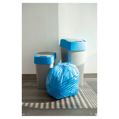 Мешки для мусора, 35 л, с ушками, синие, рулон 30 шт., ПНД, 10,5 мкм, 50&times;64 см, PACLAN &laquo;Multitop&raquo;