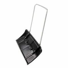 Лопата снеговая 80&times;44см &laquo;СКРЕПЕР&raquo; на колесах, пластиковая, высота 135см П-образная металлическая рукоятка, армирующая алюминиевая планка, №8