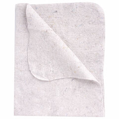 Тряпки для мытья пола 80&times;100 см, КОМПЛЕКТ 20 шт., 190 г/<wbr/>м<sup>2</sup>, светлое ХПП, 80% хлопок, 20% полиэфир, бюджет LAIMA, КВ, 600842