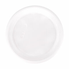 Одноразовые тарелки плоские, КОМПЛЕКТ 100 шт., пластик, d=220 мм, БЮДЖЕТ, белые, ПС, холодное/<wbr/>горячее, LAIMA, 600943