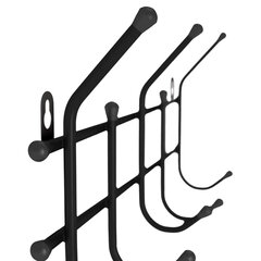 Вешалка настенная &laquo;Стандарт 2/<wbr/>5&raquo;, 220&times;475&times;95 мм, 5 крючков, металл, черная