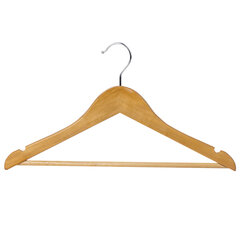 Вешалки-плечики, размер 48-50, КОМПЛЕКТ 5шт, деревянная, перекладина, цвет сосна, BRABIX &laquo;Стандарт&raquo;, 601159