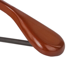 Вешалка-плечики, размер 48-50, деревянная, анатомическая, перекладина, цвет вишня, BRABIX &laquo;Люкс&raquo;, 601164